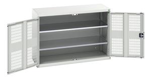 Bott Verso Ventilated door Tool Cupboards Cupboard with shelves Verso 1300W x 550D x 900H Cupboard MD 2 Shelves